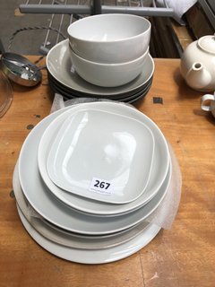 QTY OF ASSORTED JOHN LEWIS & PARTNERS CROCKERY TO INCLUDE 2 X BREAKFAST BOWLS: LOCATION - A6T