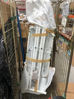 CAGE OF ASSORTED HOUSEHOLD ITEMS TO INCLUDE MABEL HOME BAMBOO-PRINT IRONING BOARD (CAGE NOT INCLUDED): LOCATION - A7 (KERBSIDE PALLET DELIVERY)