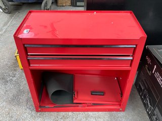METAL TOOL CABINET IN RED: LOCATION - B5