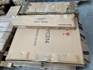 PALLET OF ASSORTED FLAT PACKED FURNITURE TO INCLUDE COAT RACK: LOCATION - B7 (KERBSIDE PALLET DELIVERY)