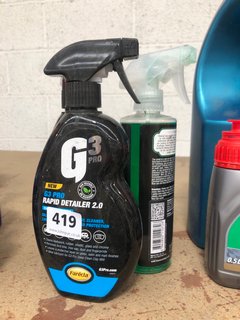 (COLLECTION ONLY) QTY OF AUTOMOTIVE CHEMICALS TO INCLUDE G3 PRO RAPID DETAILER: LOCATION - AR13