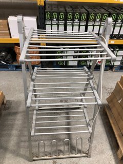 JOHN LEWIS & PARTNERS 3 TIER HEATED CLOTHES AIRER: LOCATION - B1