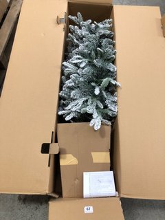 JOHN LEWIS & PARTNERS 7FT PRE LIT POTTED VERBIER INDOOR AND OUTDOOR CHRISTMAS TREE: LOCATION - B1
