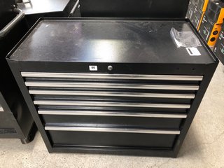 6 DRAWER TOOL CABINET IN BLACK - RRP £369: LOCATION - B2
