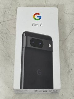 GOOGLE PIXEL 8 128 GB SMARTPHONE (ORIGINAL RRP - £554) IN OBSIDIAN: MODEL NO GPJ41 (WITH BOX & ALL ACCESSORIES, MINOR COSMETIC DEFECTS ON BOX) [JPTM112361] (SEALED UNIT) THIS PRODUCT IS FULLY FUNCTIO