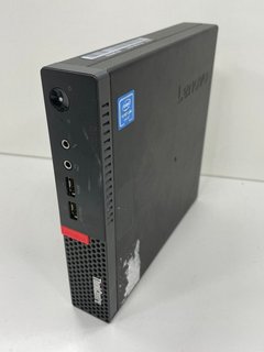 LENOVO THINKCENTRE M910Q 500 GB PC: MODEL NO 10MU (WITH POWER CABLE) INTEL PENTIUM G4400T @ 2.90GHZ, 8 GB RAM, MICROSOFT BASIC DISPLAY ADAPTER [JPTM112829] THIS PRODUCT IS FULLY FUNCTIONAL AND IS PAR