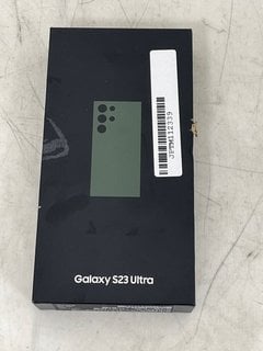 SAMSUNG GALAXY S23 ULTRA 256 GB SMARTPHONE (ORIGINAL RRP - £771) IN GREEN: MODEL NO SM-S918B/DS (WITH BOX & ALL ACCESSORIES, MINOR COSMETIC DEFECTS ON BOX) [JPTM112339] (SEALED UNIT) THIS PRODUCT IS