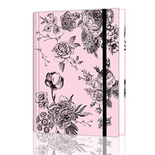 13 X ELEGANT NOTEBOOK NOTEPAD"PINK AND BLACK", HARDCOVER, A5 NOTEBOOK, LINED 192 PAGES, LUXURY NOTEBOOK, ELEGANT PRINTING SERIES, DIARY WRITING LINED NOTEBOOK, DAILY WORK SPIRAL NOTEBOOK: LOCATION -