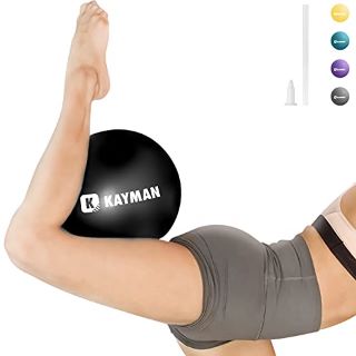 50 X KAYMAN SMALL PILATES BALL – 9 INCH BARRE BALL FOR YOGA & HOME EXERCISE | MINI GYM MEDICINE BALL EQUIPMENT, IMPROVE BALANCE, FLEXIBILITY, FITNESS | IDEAL FOR PHYSIOTHERAPY & POSTURE TRAINING (BLA