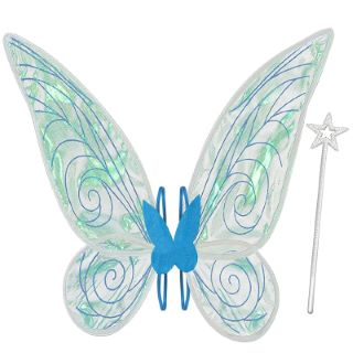 16 X TAKMOR FAIRY WINGS(60CM*48CM),FAIRY WINGS FOR ADULT WOMEN KIDS GIRLS BUTTERFLY WINGS FOR ADULT BLUE FAIRY WINGS FOR HALLOWEEN BIRTHDAY CHRISTMAS THEMED PARTY (BLUE) - TOTAL RRP £160: LOCATION -