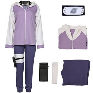 7 X PARTY ALL ANIME HYUUGA HINATA COSPLAY COSTUME UNIFORM OUTFITS SET FOR ADULT SPORTSWEAR SUIT HALLOWEEN CARNIVAL PARTY COSTUME (L) - TOTAL RRP £111: LOCATION - C