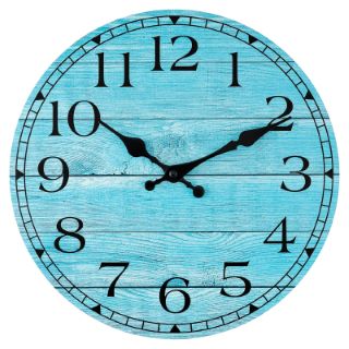 24 X MIXED COLOUR WALL CLOCKS TO INCLUDE GREEN RRP £255: LOCATION - C