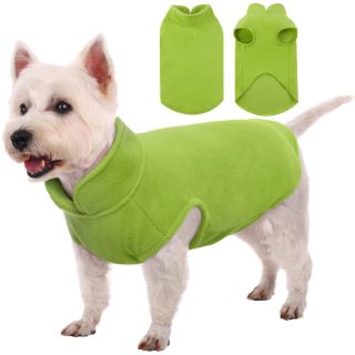 57 X KUOSER DOG COAT,WINDSCREEN DOG JACKETS,COMFORTABLE DOG COATS FOR SMALL MEDIUM LARGE DOGS, COLOURFUL DOG SWEATERS SMALL MEDIUM LARGE DOGS,DOG JUMPER,DOG COATS WINTER WITH LEASH HOLES, GREEN - TOT