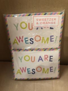 60 X YOU ARE AWESOME POSTCARDS RRP £440: LOCATION - D