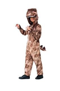 11 X COSTUME & PARTY KIDS CHILDS T-REX DINOSAUR COSTUME BROWN (AGE 3-4) - TOTAL RRP £220: LOCATION - D