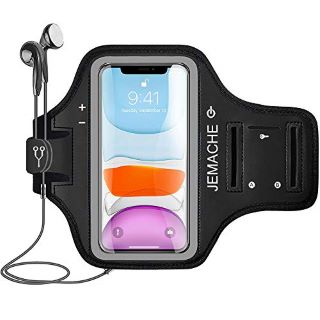 34 X IPHONE 15 14 13 12 ARMBAND, JEMACHE SPORT RUNNING WORKOUT GYM PHONE ARMBAND HOLDER FOR IPHONE 15, 14, 13, 12, 11, XR (BLACK) - TOTAL RRP £283: LOCATION - F