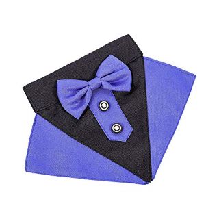 16 X FASEN DOG ADJUSTABLE BOWTIE COLLAR - PET DOG BANDANAS NECKERCHIEF SCARF BIBS COLLAR WITH BOW TIE FOR SMALL TO LARGE DOGS - TOTAL RRP £166: LOCATION - H