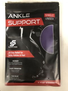 20X UNISEX PURPLE ANKLE SUPPORT RRP £250: LOCATION - H