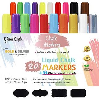 QTY OF ASSORTED ITEMS TO INCLUDE EJOMO CHALK 20 LIQUID CHALK MARKERS RRP £474: LOCATION - H