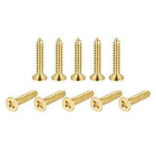 QTY OF ASSORTED ITEMS TO INCLUDE SOURCINGMAP BRASS WOOD SCREWS M5X25MM PHILLIPS HEAD SELF TAPPING SCREWS RRP £377: LOCATION - H