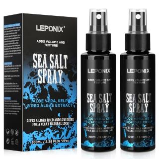21 X SEA SALT SPRAY FOR HAIR MEN - TEXTURIZING & THICKENING SALT SPRAY FOR HAIR MEN, NATURAL SEA SALT SPRAY WITH KELP, ALOE VERA & RED ALGAE EXTRACT, ADDS INSTANT VOLUME, TEXTURE, THICKNESS & LIGHT -