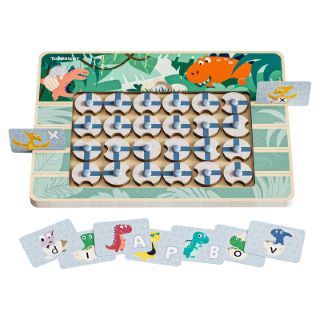 7 X TOP BRIGHT MONTESSORI MATCHING LETTERS TOY FOR 3 YEARS OLD, 26 ALPHABETS MATCHING GAME FOR CHILDREN HELPS FINE MOTOR SKILLS, WOODEN BOARD GAME FOR KIDS AGE 3-6 - TOTAL RRP £99: LOCATION - I