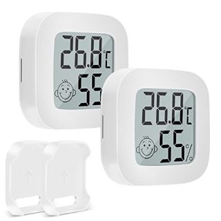 20 X 2 PACK DIGITAL ROOM HYGROMETER THERMOMETER INDOOR,AVIV HUMIDITY MONITOR THERMOMETER ROOM TEMPERATURE,HUMIDITY METER WITH TEMPERATURE HUMIDITY MONITOR FOR INDOOR,GREENHOUSE,GARDEN,CELLAR - TOTAL