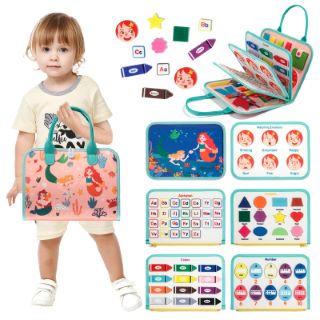 10 X LIBERTY MONTESSORI BUSY BOARD BOYS GIRLS, SENSORY TOYS FOR TODDLERS 1 2 3 YEARS OLD BIRTHDAY GIFT, PRESCHOOL STEM EDUCATIONAL LEARNING ACTIVITIES, BABY TRAVEL BOOK TOY - TOTAL RRP £100: LOCATION