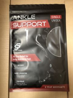 25X SLEEVE SUPPORT BLACK ANKLE SUPPORTS UNISEX RRP £313: LOCATION - I