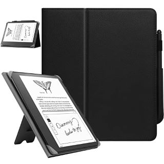 25 X HOYIXI UNIVERSAL CASE FOR 10.2-INCH INTRODUCING KINDLE SCRIBE 1ST GENERATION 2022 RELEASE / 10.3-INCH KOBO ELIPSA EREADER 2021 RELEASE LIGHTWEIGHT BOOK FOLIO COVER WITH STAND PEN HOLDER - BLACK