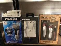 QTY OF ITEMS TO INCLUDE WAHL HAIR CLIPPER & TRIMMER COMPLETE GROOMING SET, HAIR CLIPPER GIFT SET, HAIR CLIPPERS FOR MEN, CORDED HEAD SHAVER, BEARD TRIMMERS MEN, STUBBLE TRIMMER, PERSONAL TRIMMING, MA