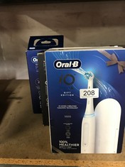 QTY OF ITEMS TO INCLUDE ORAL-B IO4 ELECTRIC TOOTHBRUSHES FOR ADULTS, GIFTS FOR WOMEN / MEN, 1 TOOTHBRUSH HEAD  4 MODES WITH TEETH WHITENING,  WHITE: LOCATION - A RACK