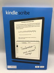 KINDLE SCRIBE (16 GB), THE FIRST KINDLE AND DIGITAL NOTEBOOK, ALL IN ONE, WITH A 10.2" 300 PPI PAPERWHITE DISPLAY, INCLUDES BASIC PEN. SEALED: LOCATION - B1
