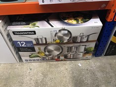 TRAMONTINA 12 PIECE SET TR-PLY CLAD STAINLESS STEEL INDUCTION READY: LOCATION - B1