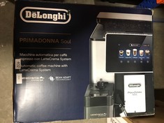 DELONGHI PRIMADONNA SOUL AUTOMATIC COFFEE MACHINE WITH LATTECREMA SYSTEM: LOCATION - B2