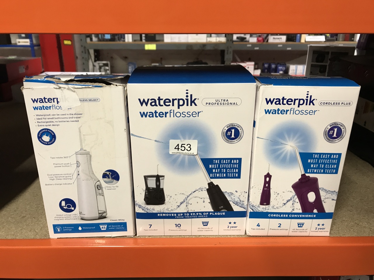 John Pye Auctions QTY OF ITEMS TO INCLUDE WATERPIK WHITE CORDLESS