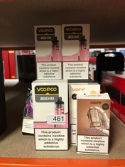 QTY OF ITEMS TO INCLUDE VOOPOO DRAG H40 KIT 40W 1500MAH LONG-LASTING BATTERY DTL & MTL VAPING ADJUSTABLE AIRFLOW 0.54” OLED DISPLAY NO NICOTINE (PINK) ID MAY BE REQUIRED: LOCATION - B2