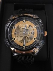 GAMAGES OF LONDON LIMITED EDITION HAND ASSEMBLED BIONIC AUTOMATIC YELLOW RRP: £710 SKU: GA1702:: LOCATION - B2