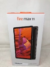 FIRE MAX 11 TABLET, OUR MOST POWERFUL TABLET YET, VIVID 11" DISPLAY, OCTA-CORE PROCESSOR, 4 GB RAM, 14-HR BATTERY LIFE, 64 GB, GREY, WITH ADS. SEALED: LOCATION - A