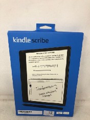 KINDLE SCRIBE (16 GB), THE FIRST KINDLE AND DIGITAL NOTEBOOK, ALL IN ONE, WITH A 10.2" 300 PPI PAPERWHITE DISPLAY, INCLUDES BASIC PEN. SEALED: LOCATION - A