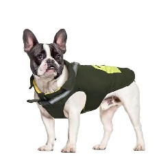 17 X DOG COAT, WATERPROOF DOG JACKET WARM FLEECE LINING COAT WITH HARNESS & SNACK POCKET & REFLECTIVE STRIP, WINTER DOG RAIN COAT FOR SMALL MEDIUM DOGS (X-SMALL) - TOTAL RRP £141: LOCATION - A