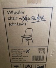 JOHN LEWIS WHISTLER CHAIR BLACK RRP £99: LOCATION - FLOOR (COLLECTION OR OPTIONAL DELIVERY AVAILABLE)