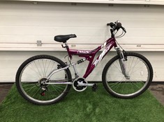 BRITISH EAGLE BOLERO DUAL SUSPENSION MOUNTAIN BIKE 18" FRAME 26" WHEELS 118 SPEED TRIGGER GEARS : LOCATION - FLOOR (COLLECTION OR OPTIONAL DELIVERY AVAILABLE)