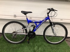 BRITISH EAGLE REACTION DUAL SUSPENSION MOUNTAIN BIKE 17"" FRAME 26" WHEELS 15 SPEED GRIP SHIFT GEARS : LOCATION - FLOOR (COLLECTION OR OPTIONAL DELIVERY AVAILABLE)
