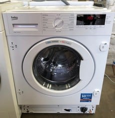 BEKO 8KG INTEGRATED WASHING MACHINE MODEL WTIK84111F RRP £399: LOCATION - FLOOR (COLLECTION OR OPTIONAL DELIVERY AVAILABLE)