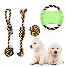17 X YEZIDE 4PCS ROPE CHEW TOYS FOR DOGS STRONG ROPE BALL TUG TEETH CLEANING STIMULATION TRAINING ACCESSORIES FOR PET HALLOWEEN - TOTAL RRP £113: LOCATION - F RACK