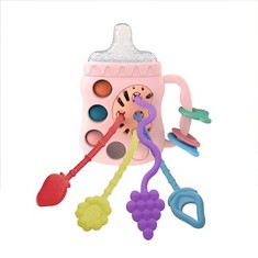 QTY OF ASSORTED ITEMS TO INCLUDE SILICONE ACTIVITY TOY, RATTLE: LOCATION - G RACK