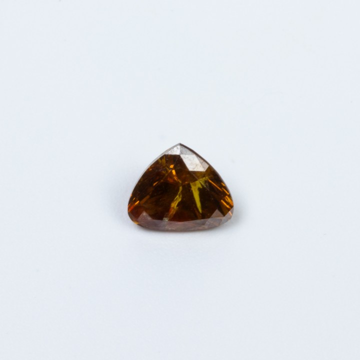 0.76ct Natural Fancy Deep Brownish Orange Diamond Heart-cut Single Gemstone, Clarity Si1.  Auction Guide: £1,700-£2,200 (VAT Only Payable on Buyers Premium)
