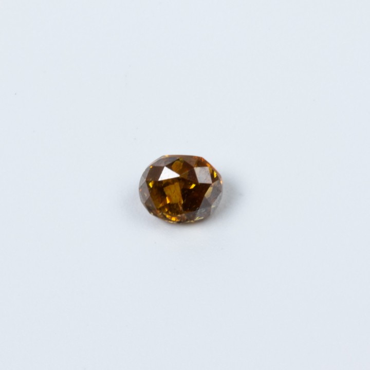 0.50ct Natural Fancy Brownish Orange Diamond Oval-cut Single Gemstone, Clarity Si2.  Auction Guide: £1,300-£1,800 (VAT Only Payable on Buyers Premium)