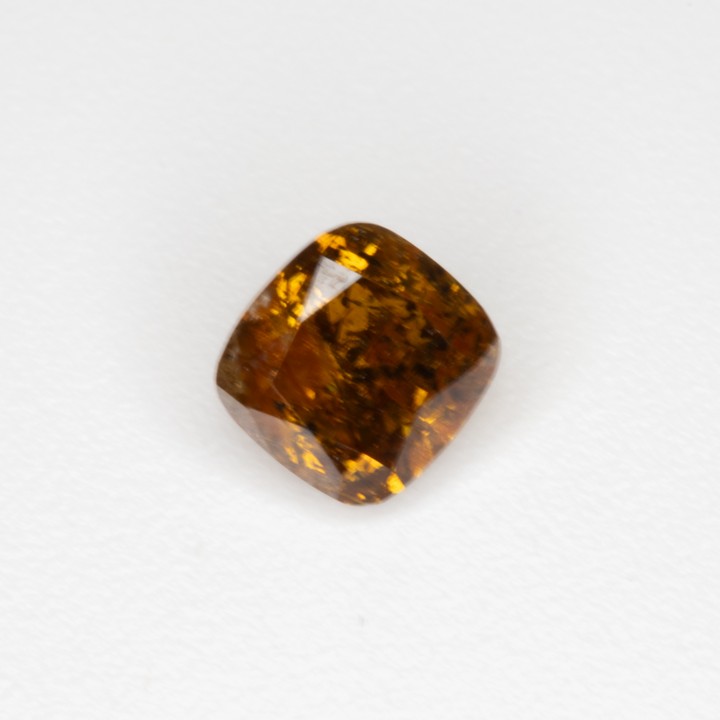 0.53ct Natural Fancy Yellow-Brown Diamond Cushion-cut Single Gemstone.  Auction Guide: £800-£1,000 (VAT Only Payable on Buyers Premium)